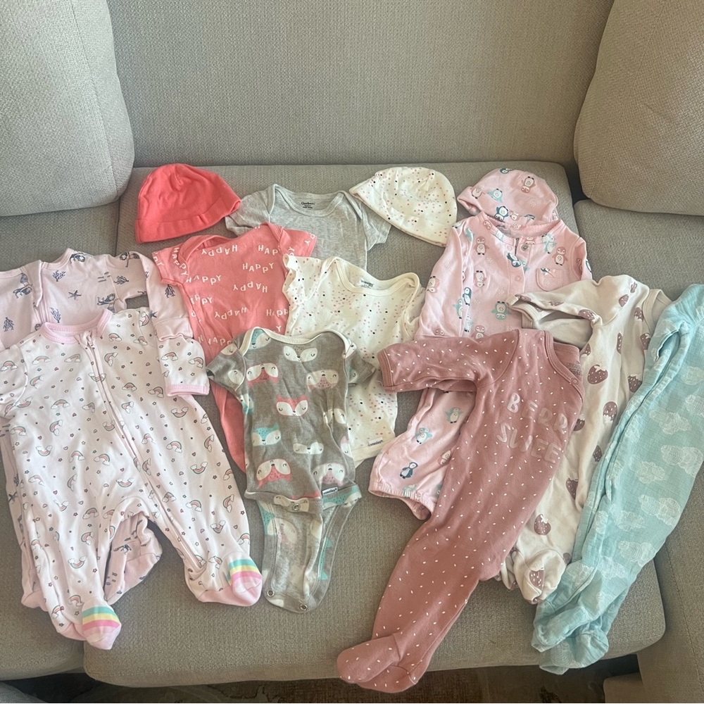 Assorted Baby Girls Clothes Newborn to 3M